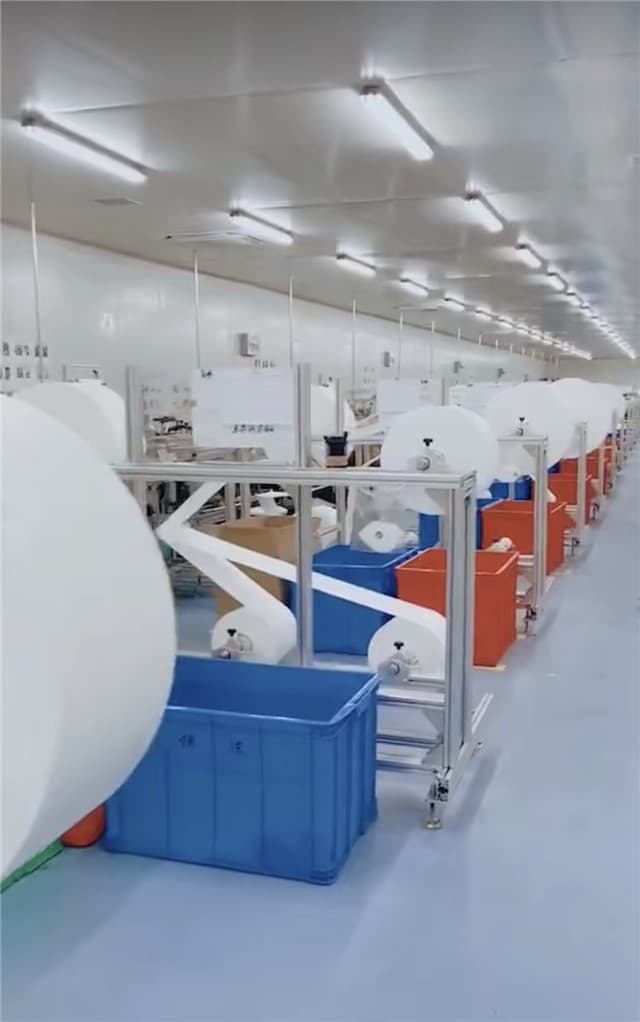 Automated production line hall